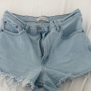 Abercrombie & Fitch Light Blue Denim Shorts